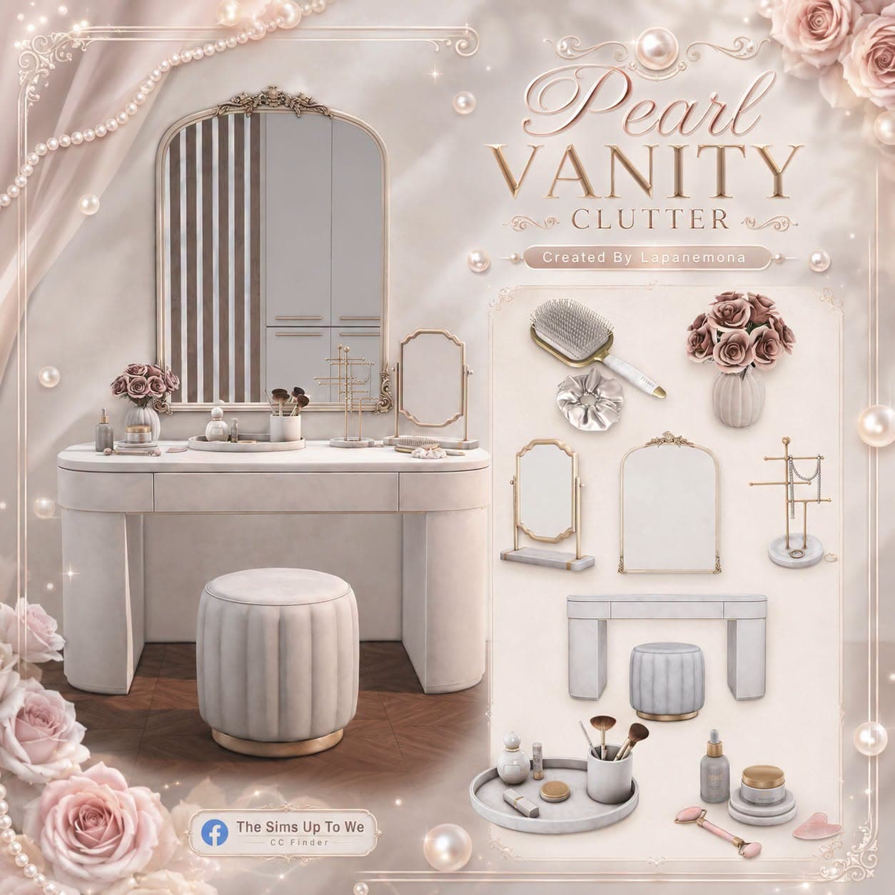 Туалетный столик Pearl Vanity Clutter